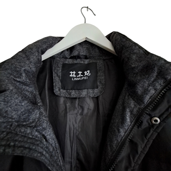 LINMUFEI long maxi down quilted parka coat black cozy winter puffy ladies XXL? - Picture 4 of 16